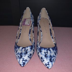 Kelly & Kate Blue/White Heels